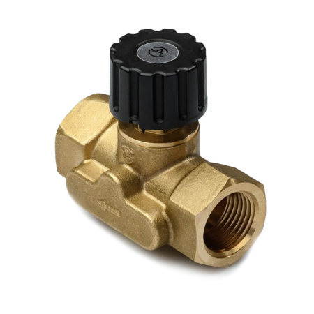 Картинка Клапан балансировочный ручной латунь 2014 Ду25 G 1" Ру16 EURO Aquasfera