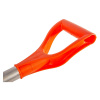 Картинка Лопата снеговая автомобильная Оранжевая с черенком и ручкой Sturm