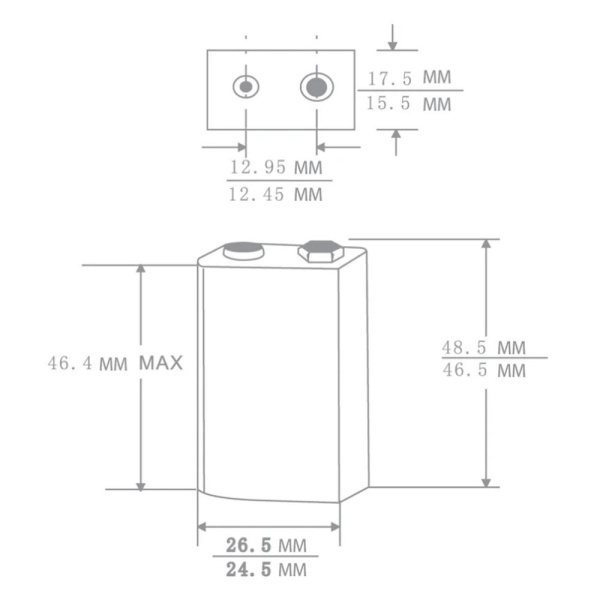 Картинка Батарейка Элемент питания Крона 6LR61 9В BL-1 Camelion Plus Alkaline