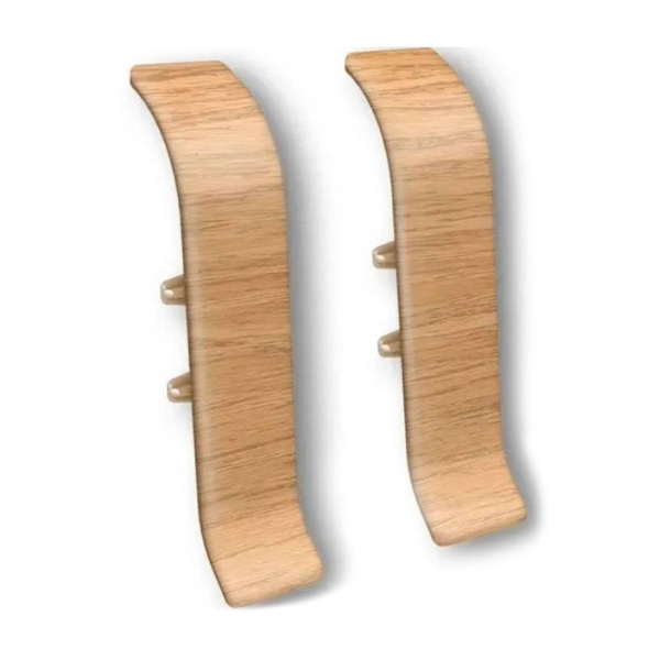 Картинка Соединитель для плинтуса К-П70 мм Дуб 201 IDEAL Классик