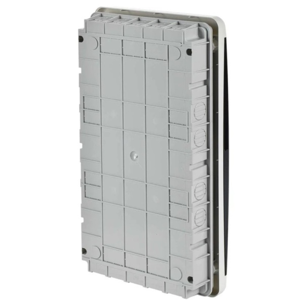 Картинка Корпус пластиковый встраиваемый ЩРВ-П-36 IP41 TEKFOR Черная прозрачная дверь IEК