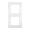 Рамка двухместная Белая Legrand Etika