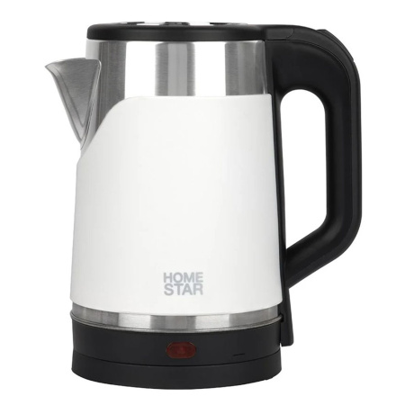 Картинка Чайник HS-1043 на 1.7 л двойной корпус Белый HomeStar