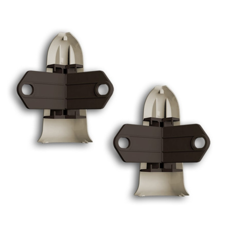 Картинка Угол наружный с крепежом для плинтуса Идеал Классик К-П70 Дуб мокко 208