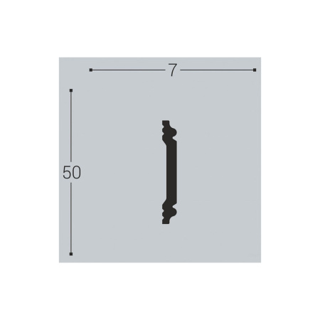 Картинка Плинтус молдинг XPS М 5 50/7 2 м Bello Deco