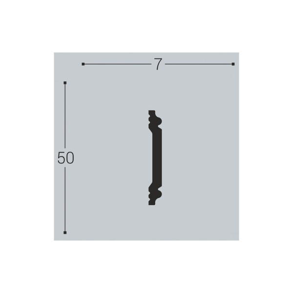 Картинка Плинтус молдинг XPS М 5 50/7 2 м Bello Deco