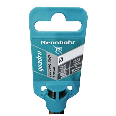 Картинка Бур СДС макс 12х340 мм Rennbohr Quadro 4 грани