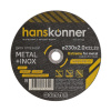 Диск по металлу 230х2,0х22.23 Hanskonner