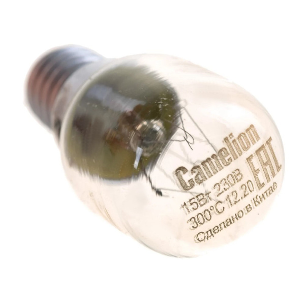 Картинка Лампа накаливания MIC 15ВТ 15/PT/CL/E14 для духовок Camelion