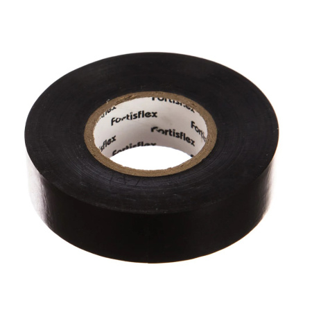 Картинка Изолента ПВХ 19х0.15х20000 мм Черная КВТ Fortisflex