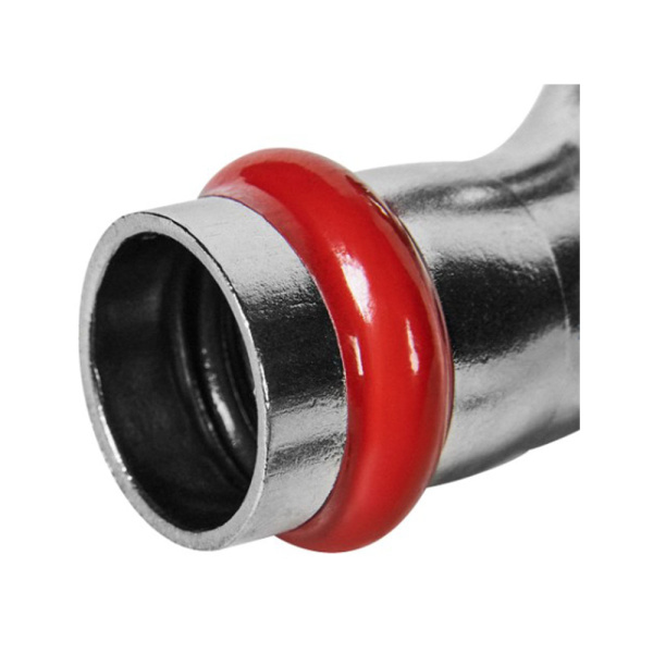 Картинка Угольник Впр-Впр Ø 18 мм 90° Нержавеющая сталь пресс ROMMER