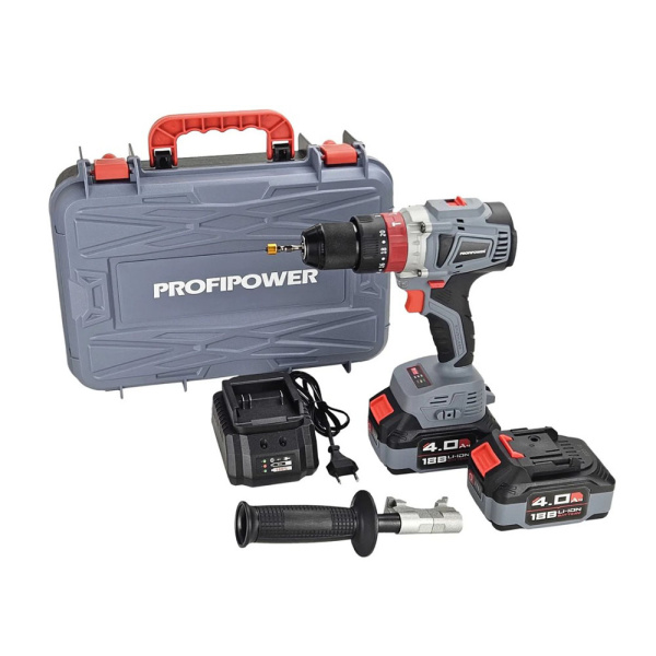 Картинка Дрель ударная аккумуляторная бесщёточная PROFIPOWER MKDHP-20V