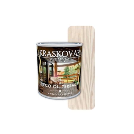 Масло для террас Kraskovar Deco Oil Terrace 0,75 л белоснежный 