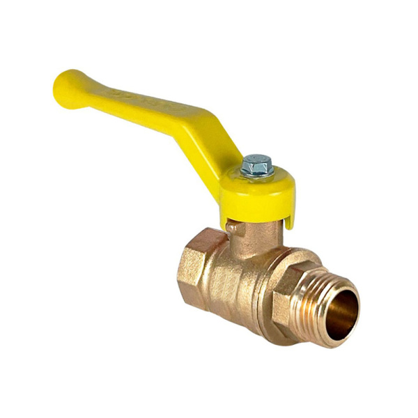 Картинка Кран шаровой для газа 1/2" ВР/НР рычаг латунь VALFEX
