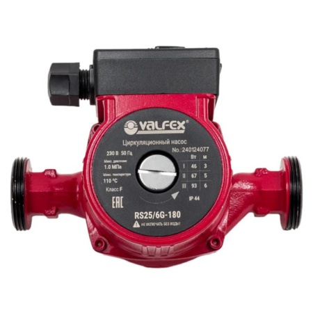 Циркуляционный насос VCP 25-60G 180 мм с гайками VALFEX RS25/6G-180