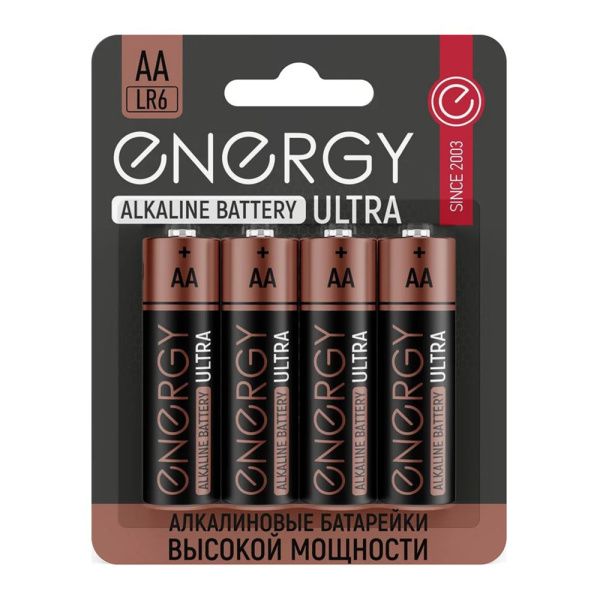 Картинка Батарейка Тип АА ENERGY Ultra LR6/4В