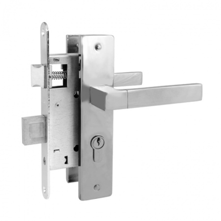 Замок врезной 109-55 Матовый хром