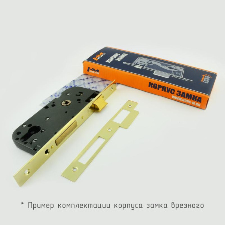 Картинка Корпус замка-замок врезной КЗВУ-116 Хром