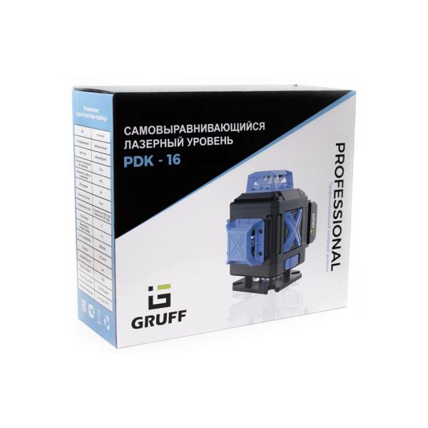 Картинка Лазерный уровень самонивелирующийся GRUFF PDK-16
