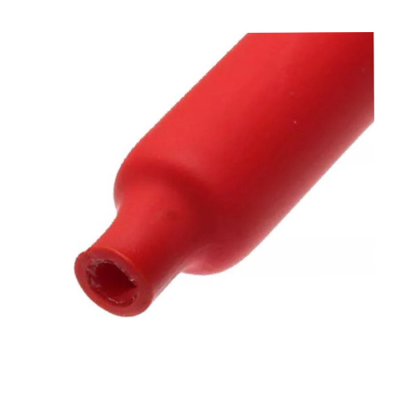 Картинка Термоусаживаемая трубка клеевая 4,8х1,6 3:1 1 м Красная Rexant