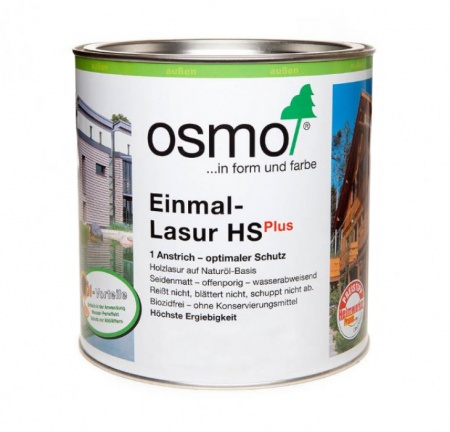 Однослойная лазурь OSMO Einmal-Lasur 9241 Дуб 0,125 л