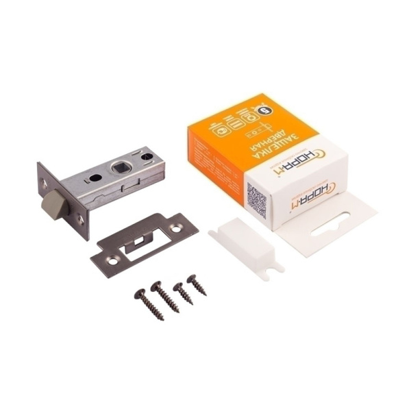 Картинка Защелка дверная язычок С-45П Графит НОРА-М