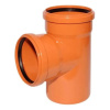 Тройник 200х200 мм 90° наружный Оранжевый Политэк