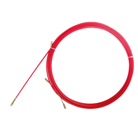 Картинка Протяжка кабельная мини УЗК в бухте стеклопруток Ø 3.5 мм 15 м Красная Rexant