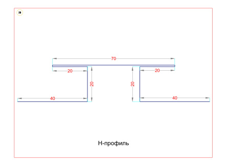 Картинка H-Профиль соединительный 3000 мм Grand Line Шоколадный RAL8017