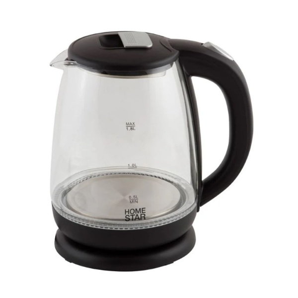 Картинка Чайник электрический Стеклянный HS-1018 на 1,8 л HomeStar