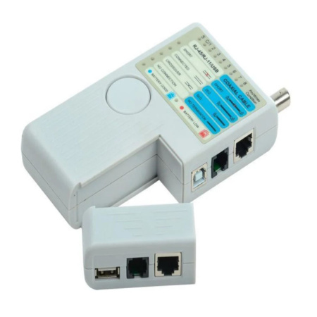Картинка Тестер для витой пары коаксиального кабеля телефона BNC-RJ-USB RIPO Rico