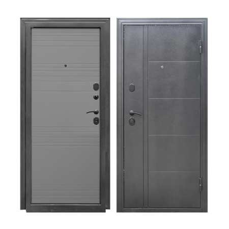 Дверь Форпост Олимп С 860х2050 мм Правая цвет Светло-серый 24 с фурнитурой и цилиндром