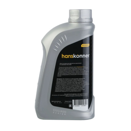 Картинка Масло 2Т красное Полусинтетическое 1л Hanskonner