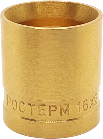Картинка Напрессовочная гильза Латунь 16х2.2 мм РОСТерм