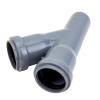 Картинка Тройник 32х32/45° для внутренней канализации Серый Политэк