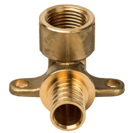 Картинка Уголок ВР 20 х 1/2' с креплением аксиальный STOUT