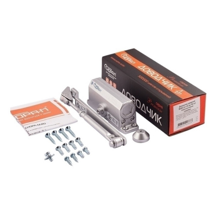 Картинка Доводчик дверной №2S 25-50 кг Серебро НОРА-М