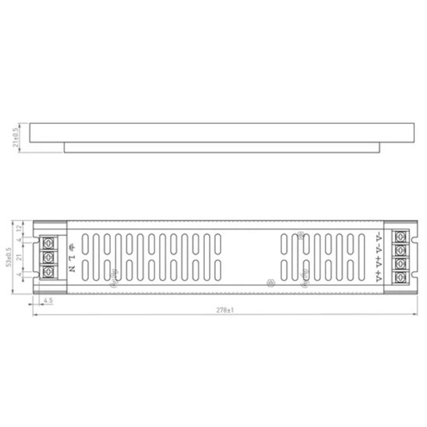 Картинка Блок питания HTS-200-24-LS 24V 8.3A 200W IP20 Сетка Arlight