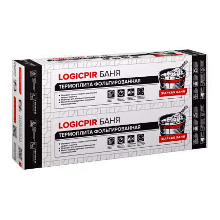 Картинка Плита теплоизоляционная 1190х590х30 мм ТЕХНОНИКОЛЬ LOGICPIR Баня