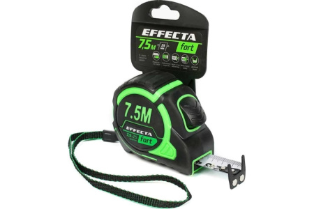 Рулетка автостоп 25 мм/7,5 м Effecta Fort