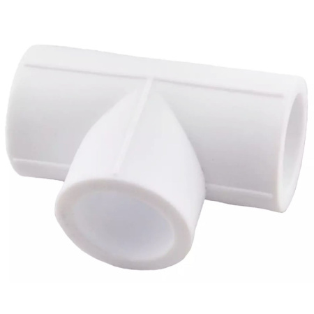 Картинка Тройник 50 мм полипропиленовый PPR Белый Valfex