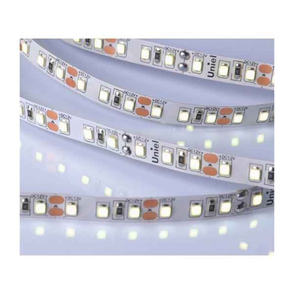 Картинка Светодиодная лента Uniel ULS-M13-2835-120LED/m-8mm-IP20-DC12V-9,6W/m-5M-6500K