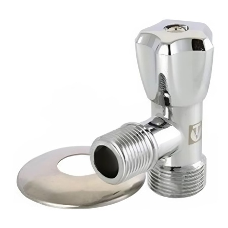 Кран шаровой угловой 1/2'х3/4' для подключения санитарных приборов VALTEC