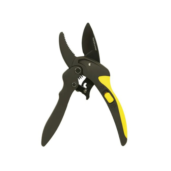 Картинка Секатор 202 мм с храповым механизмом Hanskonner