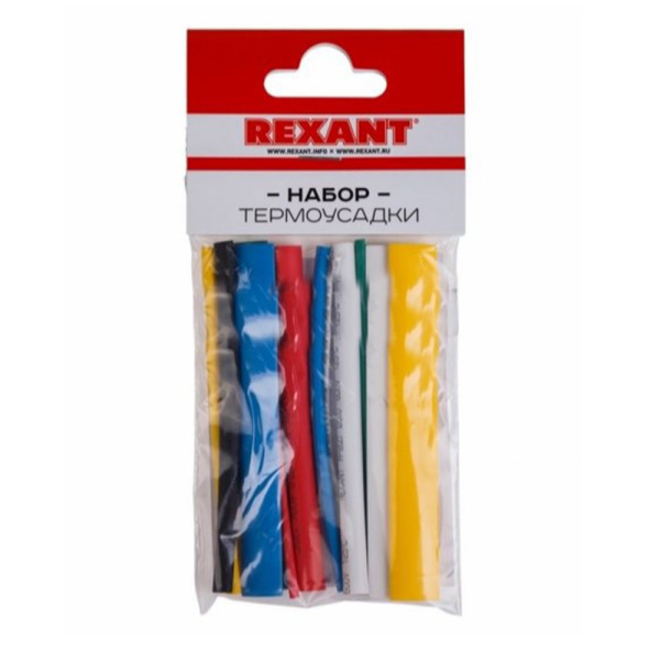 Картинка Набор термоусаживаемых трубок ТУТ нг №3 MULTICOLOR 2:1 REXANT