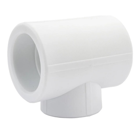 Картинка Тройник переходной 50х40х50 полипропиленовый PPR Белый Valfex