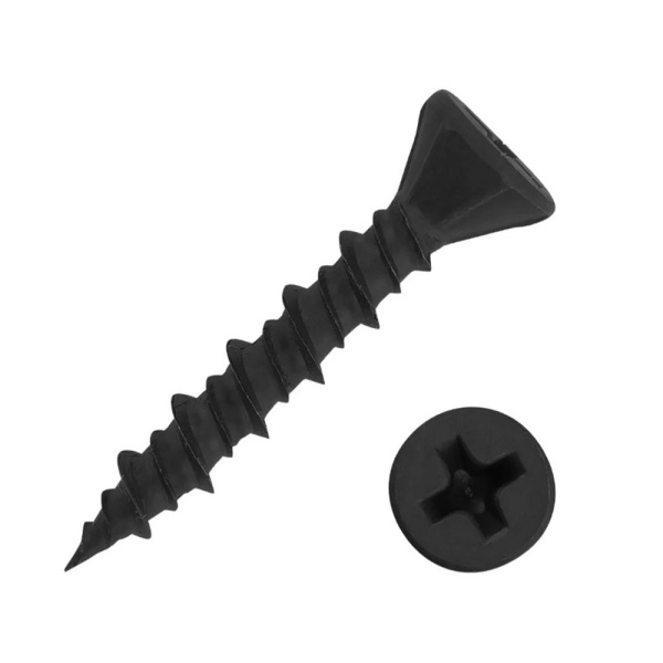 Картинка Саморез для ГВЛ оксид 3,9х35 мм двухконтурная резьба