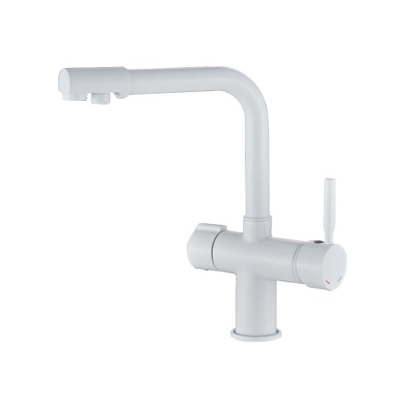 Смеситель для кухни с подключением фильтра латунь VALFEX Boreas White VF.70088-8