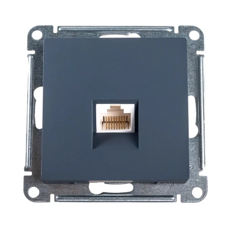 Розетка компьютерная RJ45 5E в рамку механизм ATLASDESIGN Грифель Systeme Electric