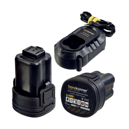 Картинка Дрель аккумуляторная 14.4 В 45 Нм 2х2 А/ч сумка-кейс HCD1645BLC Hanskonner PLATINUM